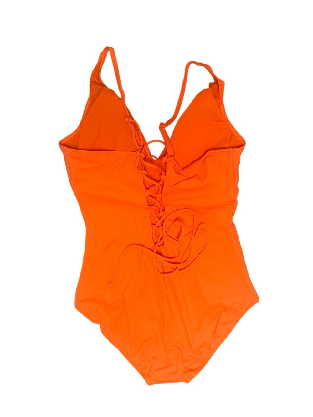 NWT TA3 V-Neck Plungey One-Piece Swimsuit in Bright Orange Size 3X long - Picture 4 of 10